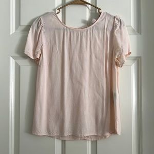 Top blouse light pink color half sleeve